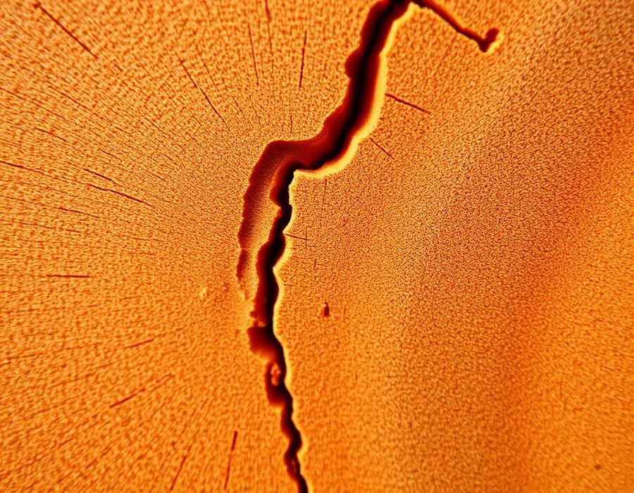 Close-up cedar grain after finishing